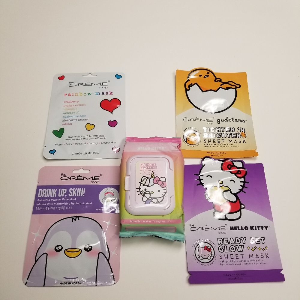 Hello Kitty/Creme Shop Face Care Lot